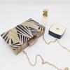 New Fashion Acrylic Clutch Purse Champagne Geometric Patchwork Evening Bag Luxury Brand Chain Crossbody Bags Mini Woman's Wallet