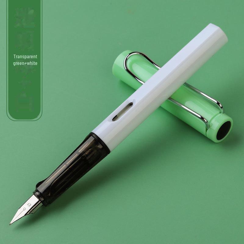 Zhengzi Student Fountain Pen - Iridium Gold 0.5mm Nib, 0.38mm Replaceable Ink Capsule, Steel Construction