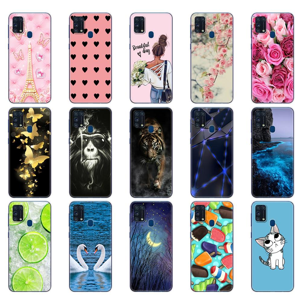 Pentru Samsung M31 Husa 6.4" Husa din silicon moale Tpu pentru Samsung Galaxy M31 M 31 SM-M315FZBVSER m315 Funda pentru bara din spate a telefonului