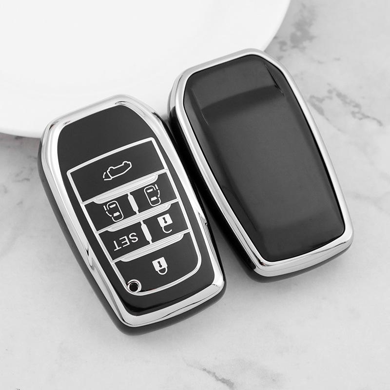 Silver Edge Car Key Shell for Toyota Alphard/Vellfire (Button 23456)
