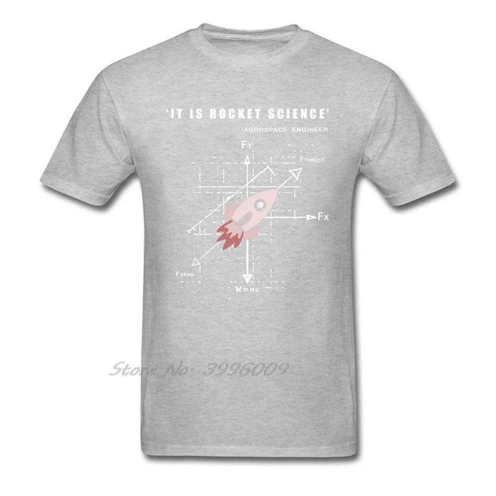 To jest nauka rakietowa Inżynier Agrokosmiczny T-shirt Letnie koszulki graficzne Bawełniany oddychający T-shirt Męski luźny modny T-shirt z nadrukiem
