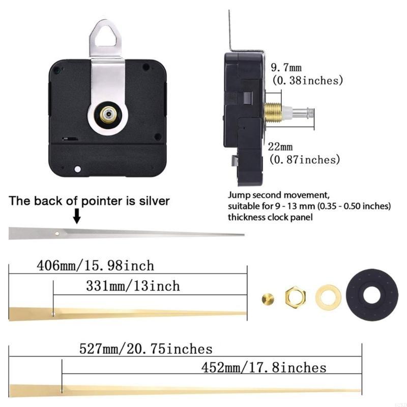 62KD Large Wall Clock Movement with 450mm Hands, High Torques, Stable Quartzs Operations