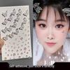 Diamond Butterfly Eye Makeup Stickers: Vibrant Rhinestone Teardrop & Mole Adhesive for Concerts & Stage Performances