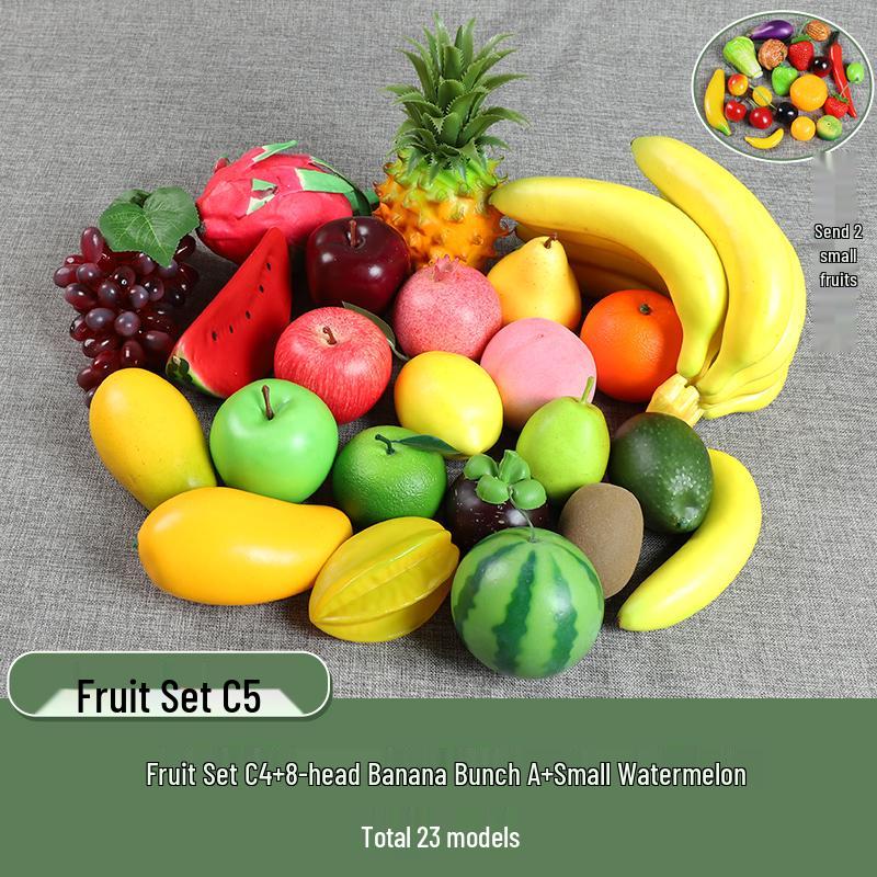 Plastic Apple Fruit and Vegetable Teaching Aid Prop Figurine for Early Education Display