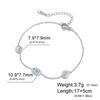 Lucky Blue Zircon Evil Eye Charm Bracelets Women's Stainless Steel Bracelet Amulet Jewelry Valentine Gifts