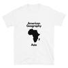American Geography Africa Labeled As Asia White Shirt