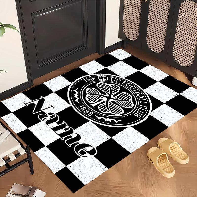 Celtic Football Club (1) Personalizovaný název Kancelářský koberec Stylová dekorace do obývacího pokoje, ložnice, kuchyně