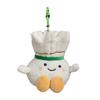 Plush Cartoon Badminton Keychain Stuffed Badminton Doll Key Ring Bag Backpack Purse Charm Hanging Decoration Birthday Gift