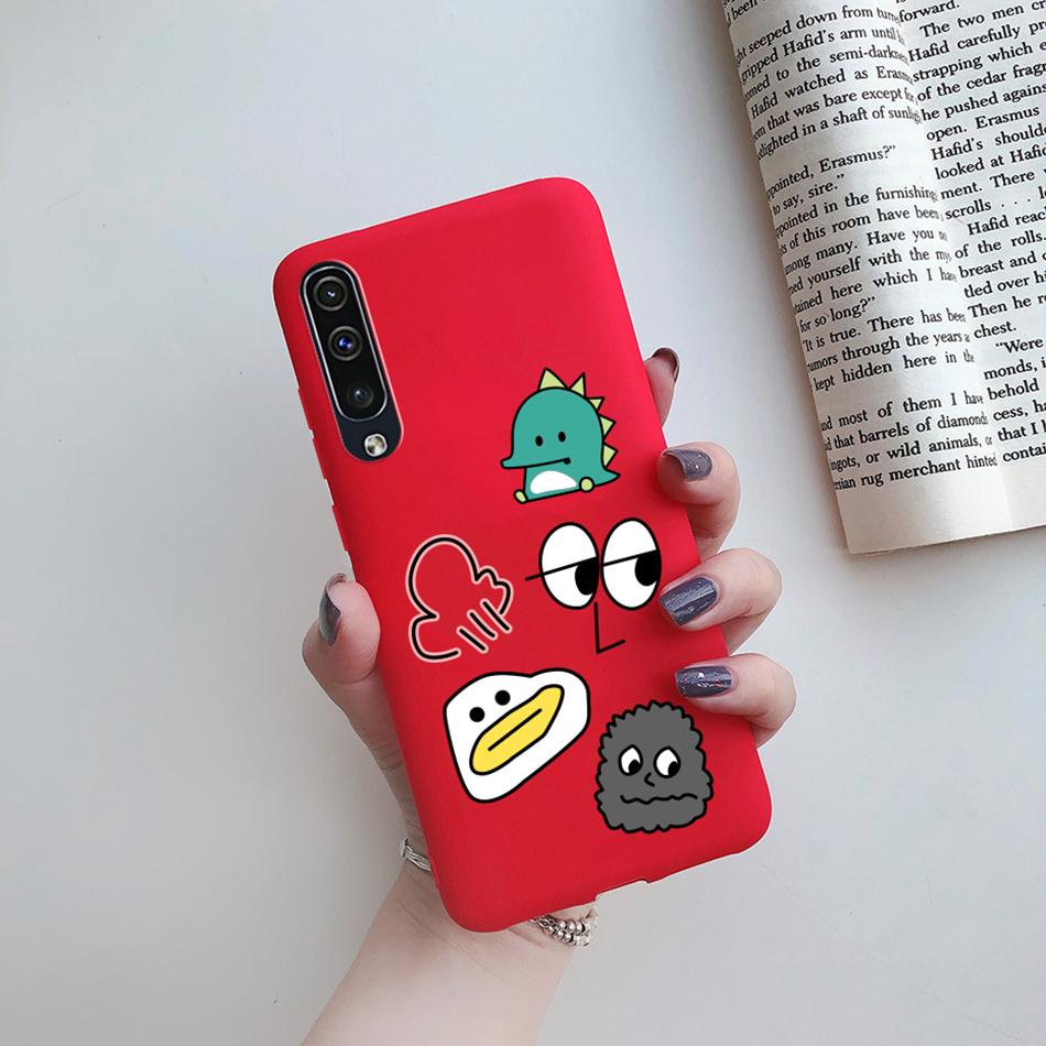 Love Heart Case For Samsung Galaxy A20 A30 A40 A50 A70 A20E Silicone Case Cute Cat Cactus Phone Cover Galaxy A20S A30S A50S Case