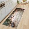 Christmas Kitchen Sand Carpet Doormat Long Floor Mat