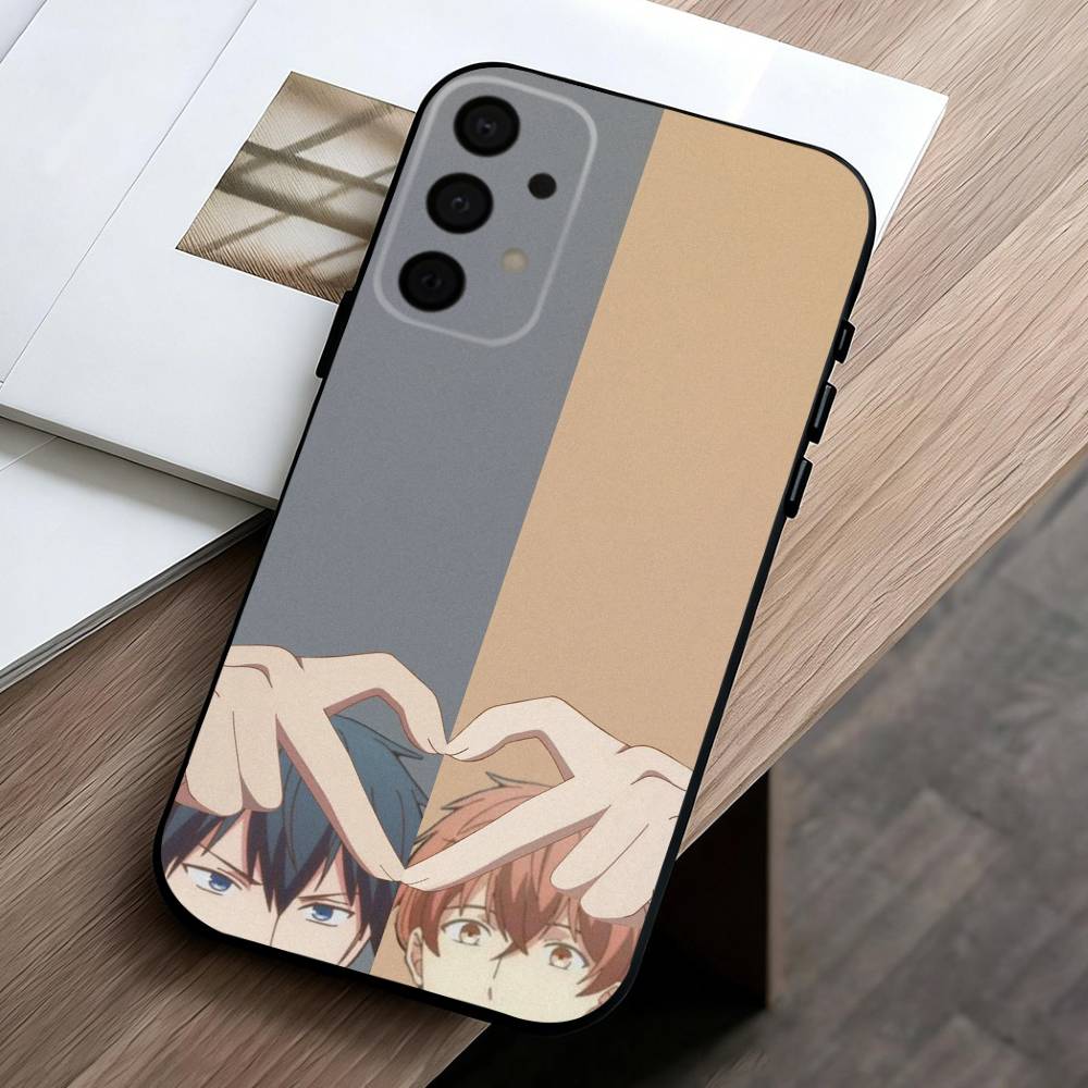 G-Given BL Anime Ritsuka M-Mafuyu Sato phone Case For Samsung Galaxy A73,A72,A71,A70,A53,A52,A51,Others Soft Black Shell