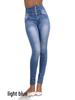 Jeans Ajustados de Cintura Alta para Mujer Estilo Europeo y Americano, Pantalones Largos, Alta Elasticidad, Cómodos, Moda 2022.