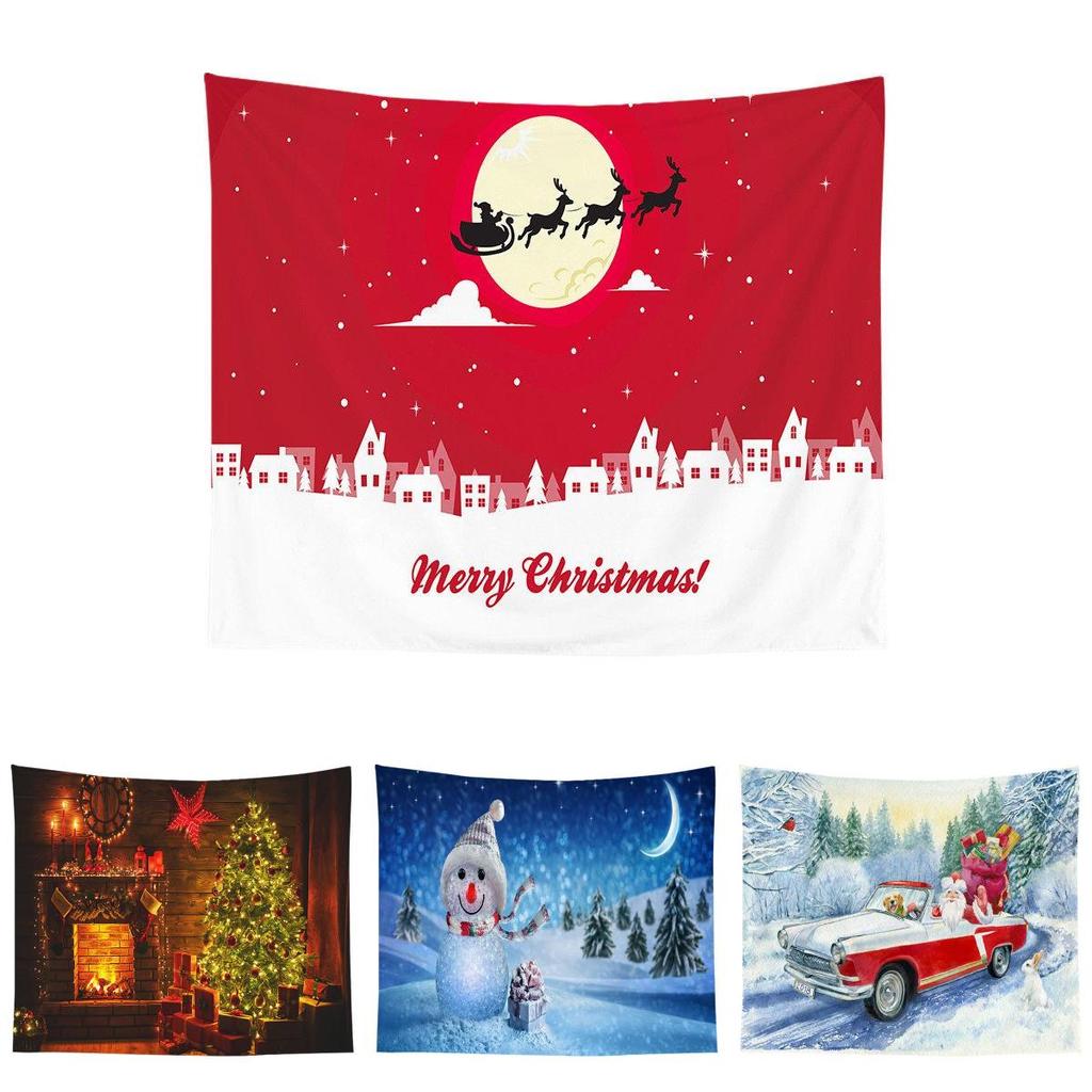 High Quality Christmas Tapestry Wall Hanging Cloth With Vibrant Colors For Xmas Decor