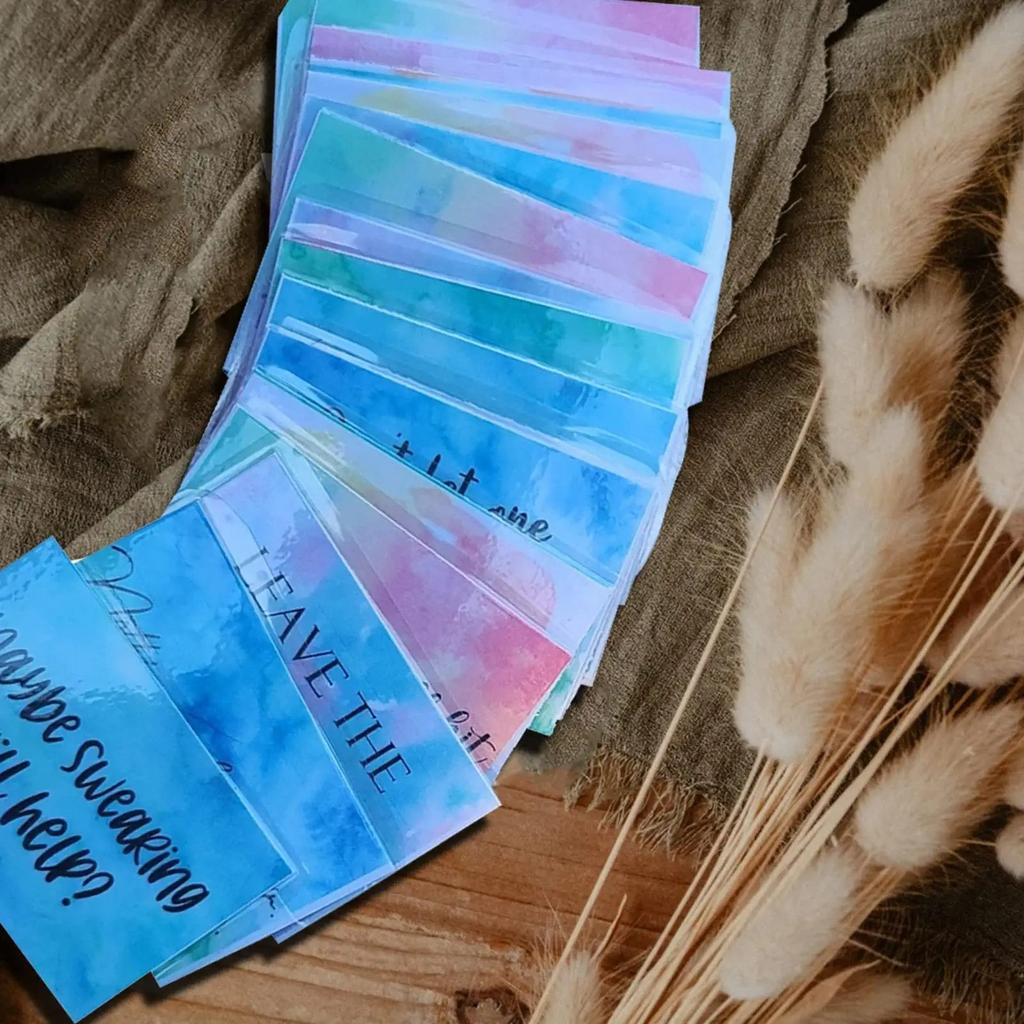 20PCS Kartları Motivasyon Tırnakları Komik Olumlu Teşvik Motivasyon Kartları Hediye Küçük Kutu