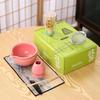 Matcha Set, 7 Pieces, Matcha Bowl with Spout, Whisk, Holder, Bamboo Scoop, Stainless Steel Sifter