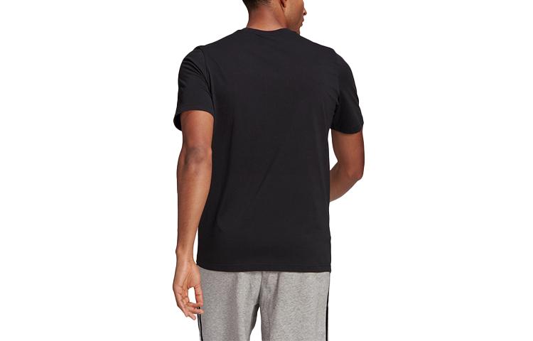 adidas T Shirts Men's Black Crew Neck Moderate Straight Fit GL3033