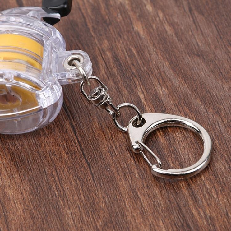 Fishing Tackle Lock Buckle Quick Buckle Keychain with Retractable Wire Fishing Reel Keychain Telescopic Buckle