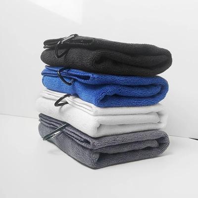 Golf Towel Three Fold Reusable Ultra-fine Fiber with Hook and Buckle Cotton Towel Has Good Water Absorption and Cleaning Ability. Golf Towel