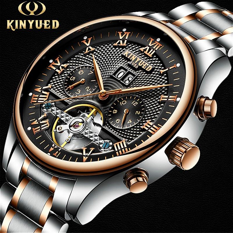 KINYUED Orologio meccanico da uomo self-wind Tourbillon orologi meccanici  resistenti all'acqua Orologio scheletrico automatico resistente all'acqua  acquista in modo economico — spedizione gratuita, recensioni reali con foto  — Joom