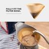 Disposable Wooden Coffee Filtration Paper Cone Shaped For V60 Dripper Coffee Filters Cup Drip Coffee Accessories Barista Tool