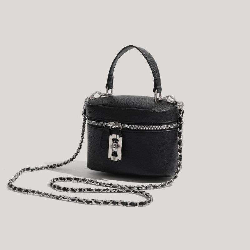 Premium new lock small bag women's fashion chain messenger bag portable shoulder bucket bag