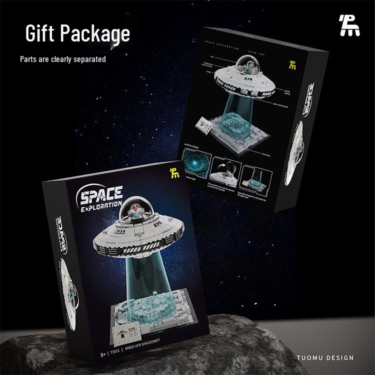 Tuomu T3012UFO Spaceship Puzzle - High-Difficulty Building Model for Boys