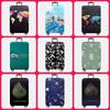 Luggage Case Thin Protective Cover Cartoon Pattern Trolley Travel Leather Box