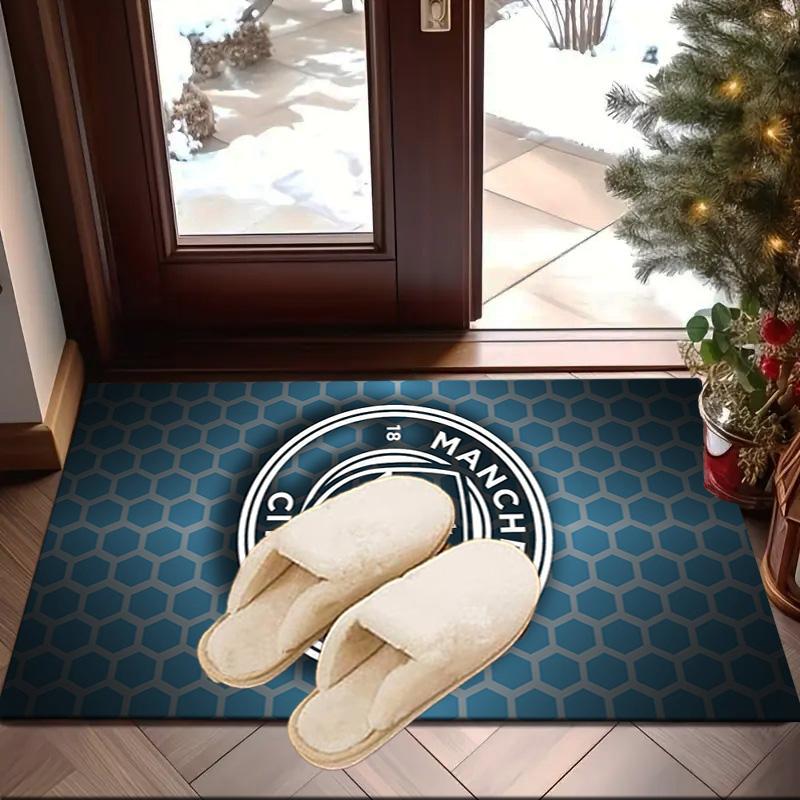 City Football Club Printed Area Rug for Office, Chair Rug, Decorative Carpet Floor Mat, Large Size Fan gifts Christmas gifts