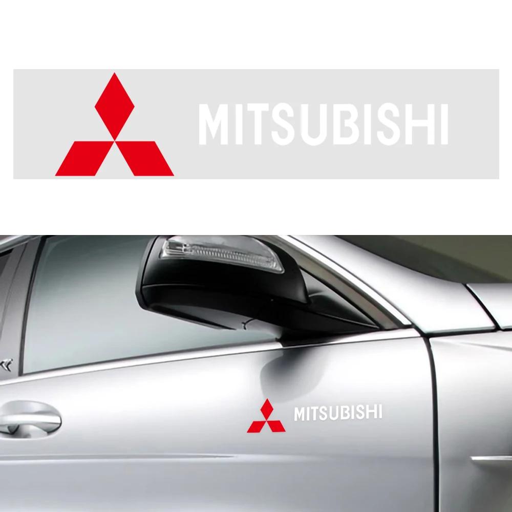 

4PCS 19CM Waterproof Alphabet Car Logo Sticker Decoration Decal for Mitsubishi Eclipse Cross Xpander Mirage белый