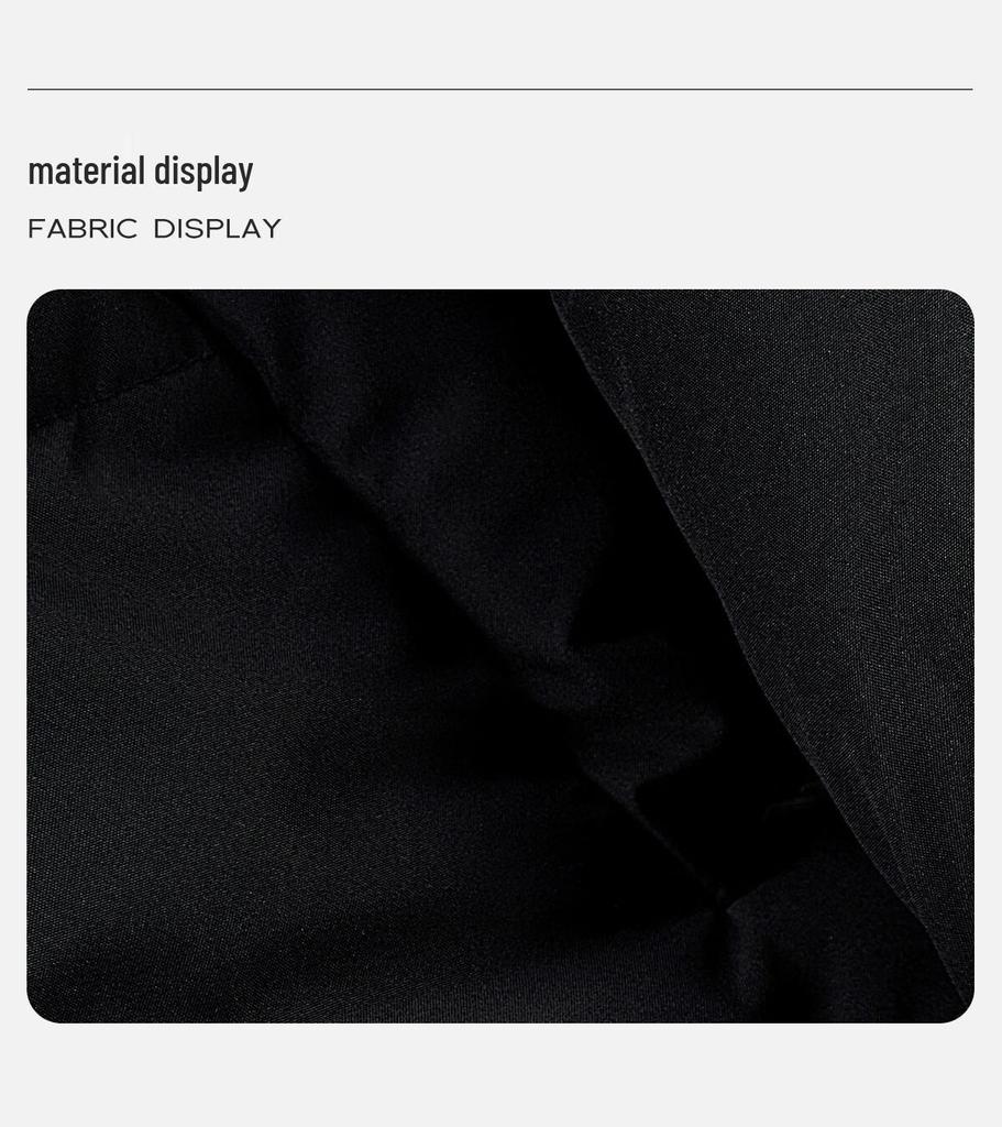 Sishe Women's Lapel Color Block Padded Winter Jacket