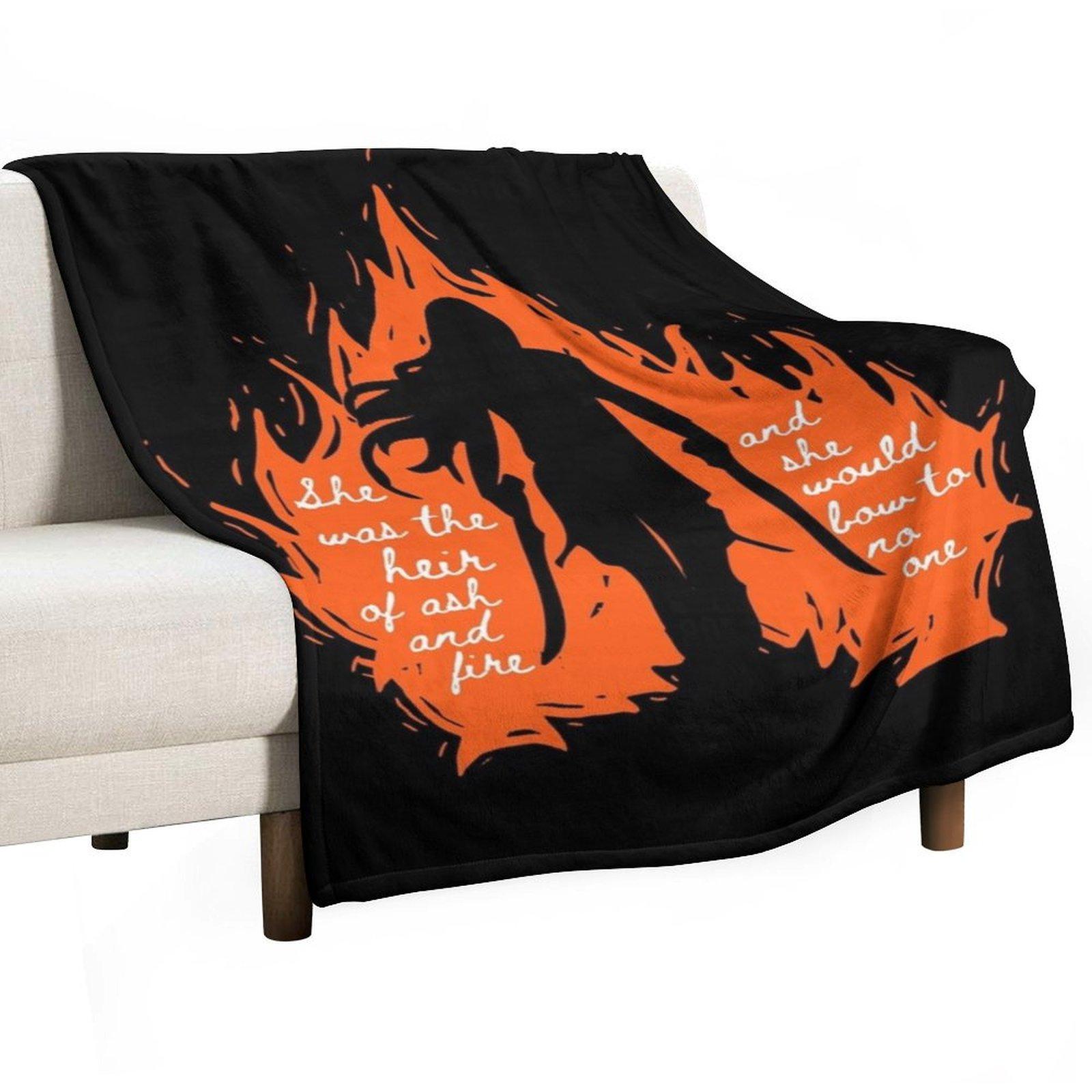 

She was the heir of ash and fire Throw Blanket For Baby Luxury Designer Quilt Blankets For Sofas Blankets 30x40in