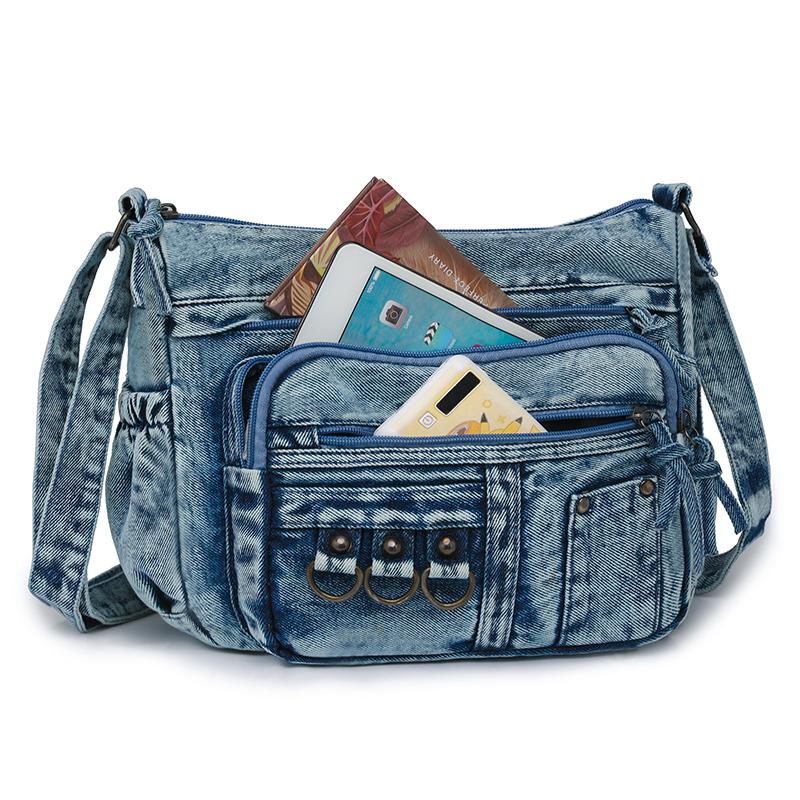 Dámská taška přes rameno Střední taška pro maminky Velkokapacitní vícevrstvá crossbody taška