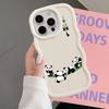 Case for iPhone XR 12 13 16 Pro Max 11 17 Air 15 Plus 14 8 Soft Phone Cover Cartoon Cute Panda