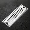 Stainless Steel Linear Floor Drain Anti-Odor Food Grade Material Fast Draining Long Drainer for Kitchen Bathroom Shower