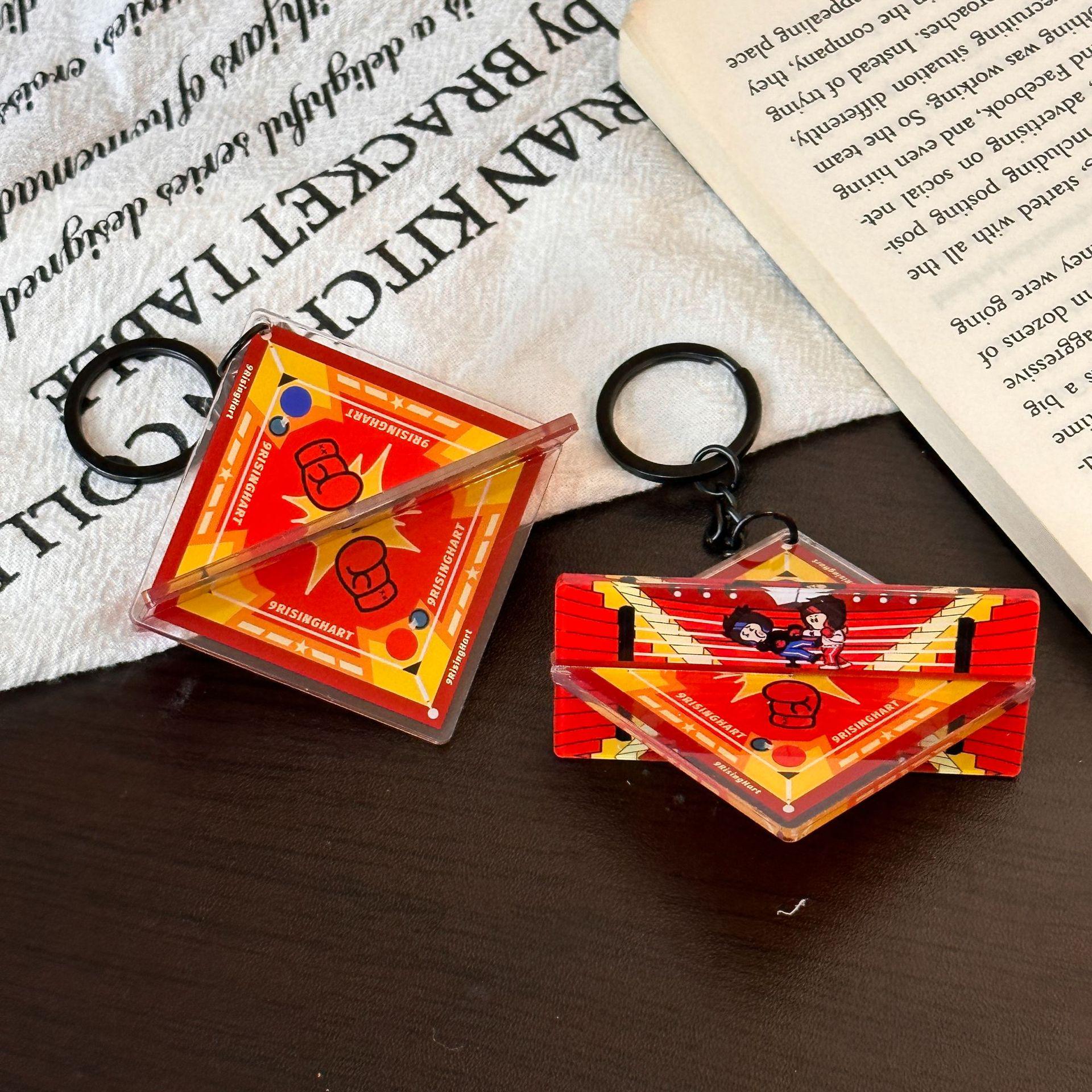 

Trendy Women s Boxing Ring Keychain Pendant - Perfect Gift & Accessory