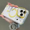 Metal Stand Glass Lens Protector Transparent Case For For Iphone 17 Air 16 15 14 Plus 13 12 17 Pro Max Magnetic Cover