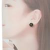 Chanel Pierce Black Metal Women