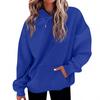 Women's Fashion Daily  Casual Hoodie Long Sleeve Solid Color Top