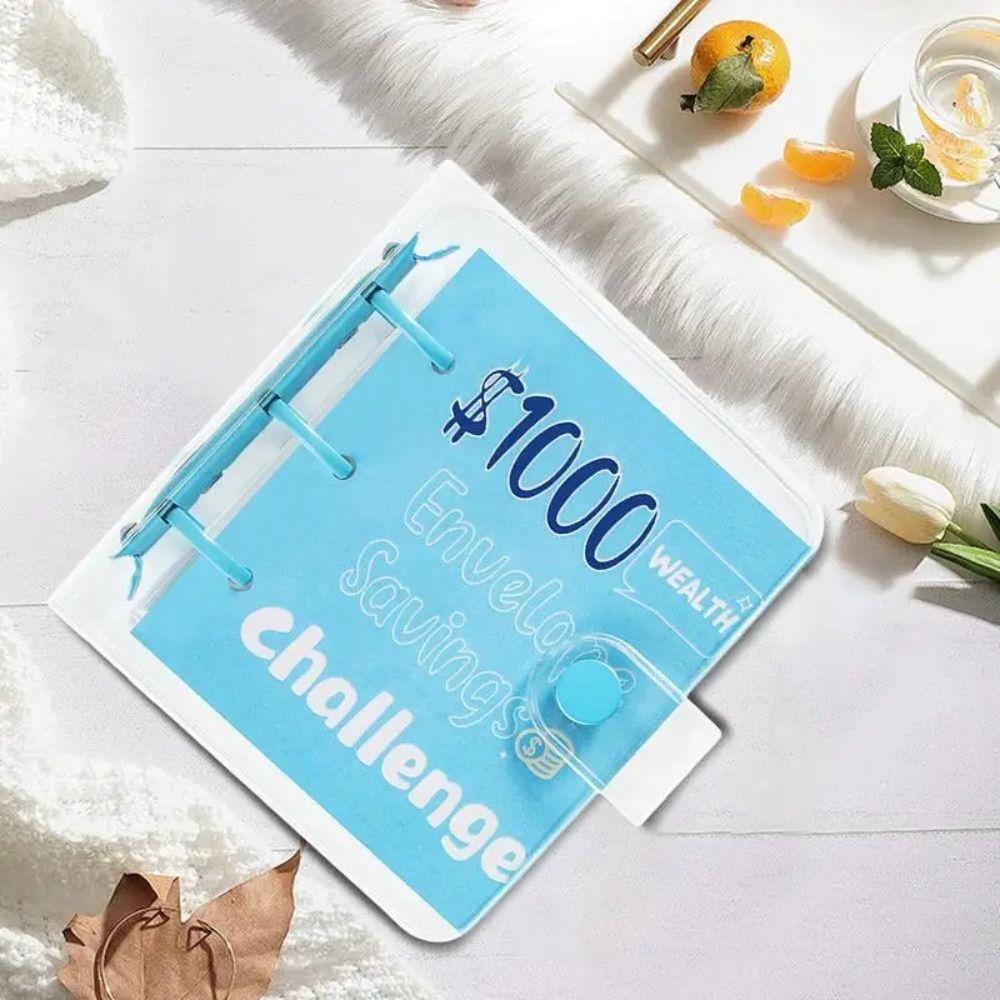 PVC Savings Challenges Book Mini Envelope Savings Challenge Easy To Use Money Saving Binder Kids