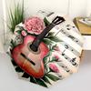 1pc Guitar with Flowers and Music Notes Umbrella with Plastic Handle,Suitable for All Seasons Home Travel Outdoor Umbrellaptys31076