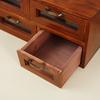 Vintage Style Wooden Desktop Organizers Box With Four Drawers Cabinet Storage Holder For Organizing Makeup And Jewelry