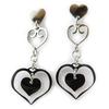Altesse [L0383] - Silberne „Love“-Stahlohrringe