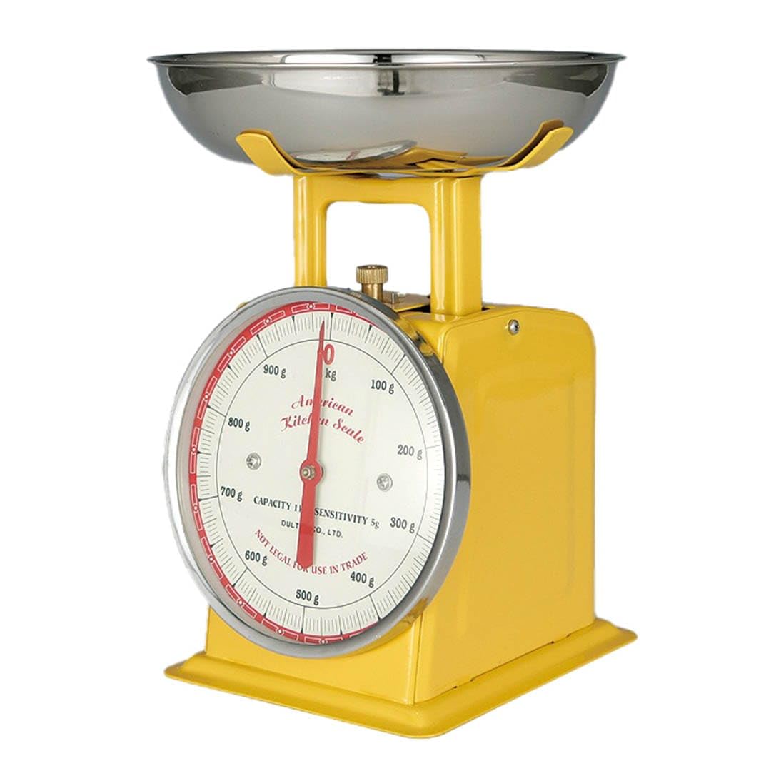 DULTON Diet Scale 500g Yellow Steel Stainless Steel Made in China BSK8604 100-126 Body Tray