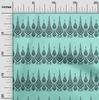 oneOone Cotton Flex Aqua Blue Fabric Block Dress Material Fabric Print Fabric By The Yard 40 Inch