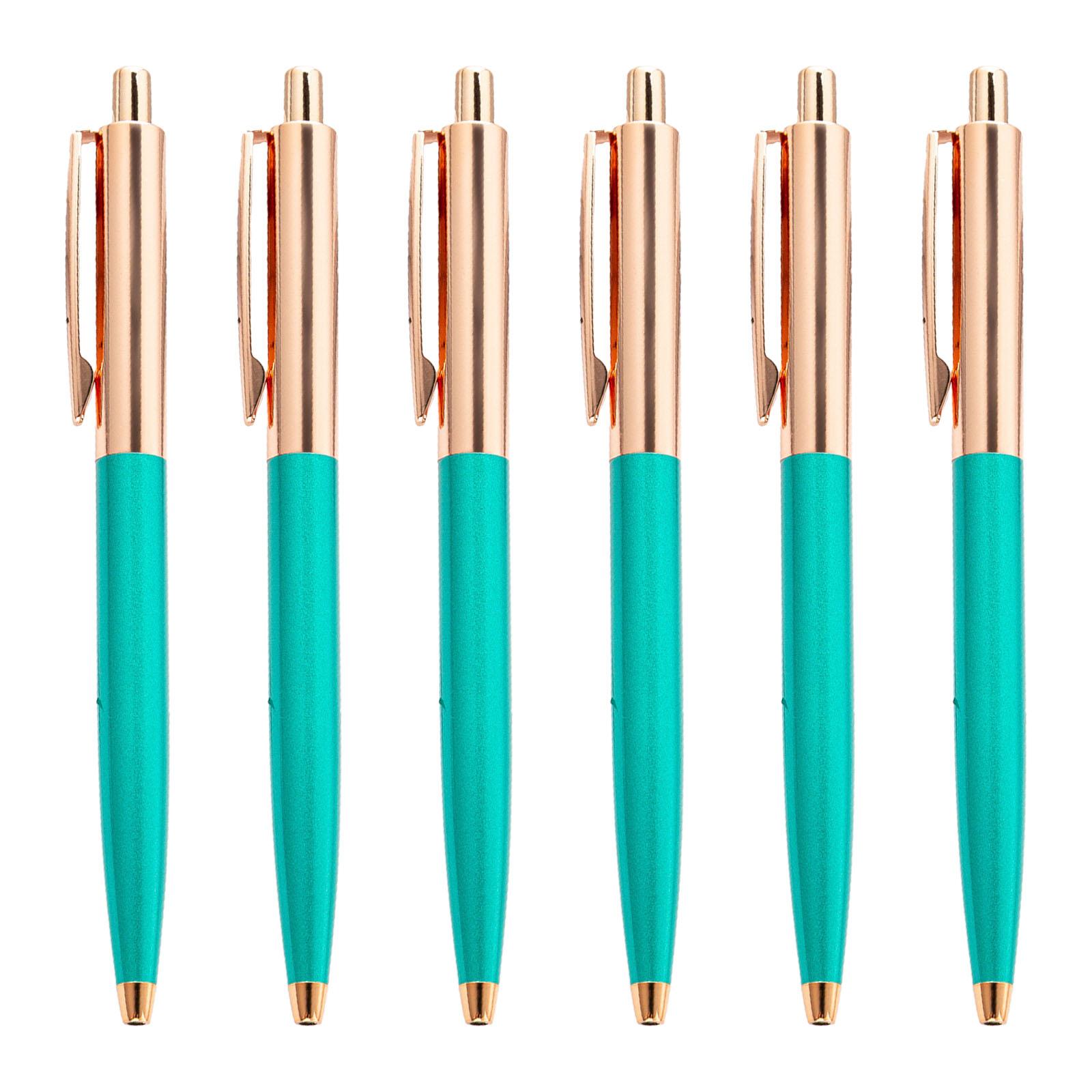 

6 шт. выдвижная шариковая ручка для офиса, ручка для подписи, ручка для записи гостей, ручка для ресепшена отеля 4