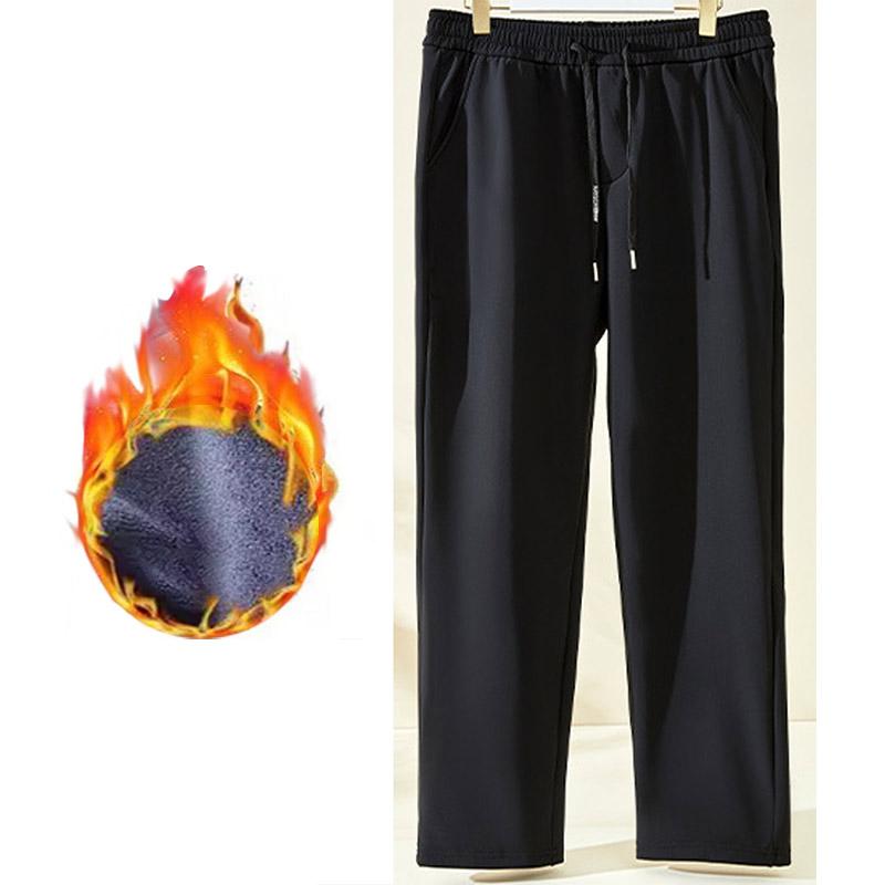 

Женские осенне-зимние плотные повседневные спортивные брюки с флисовой подкладкой, удобные повседневные свободные водонепроницаемые брюки, теплые эластичные спортивные брюки 5XL чёрный