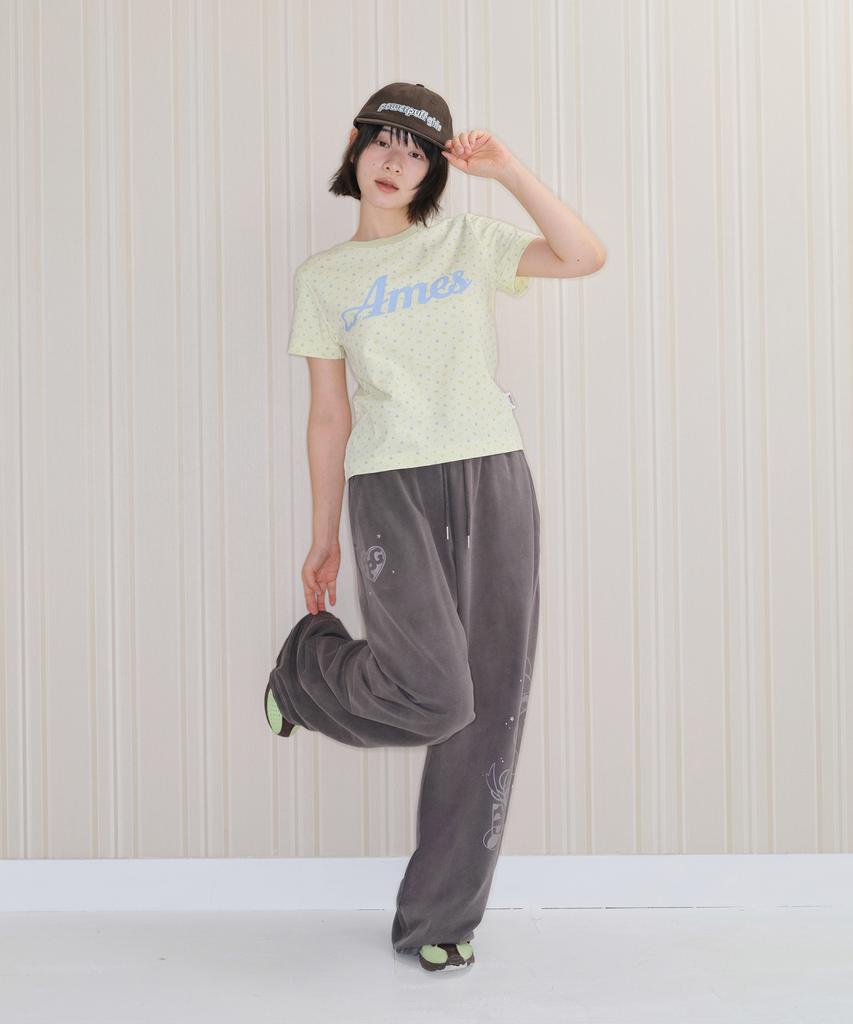 AMES-WORLDWIDE Ppg Hotfix Drawing Sweat Pants Deep Charcoal