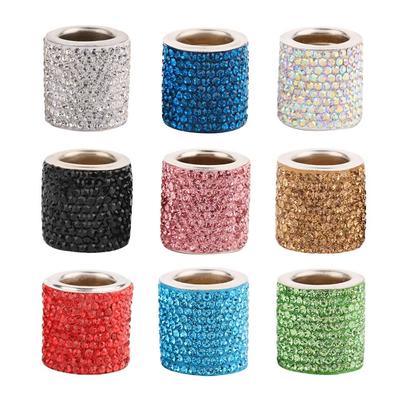 Anello Poggiatesta Sedile Auto Decorazione Poggiatesta Universale Ciondoli Diamante Lucido Bling Cristallo Strass Accessori Interni Auto
