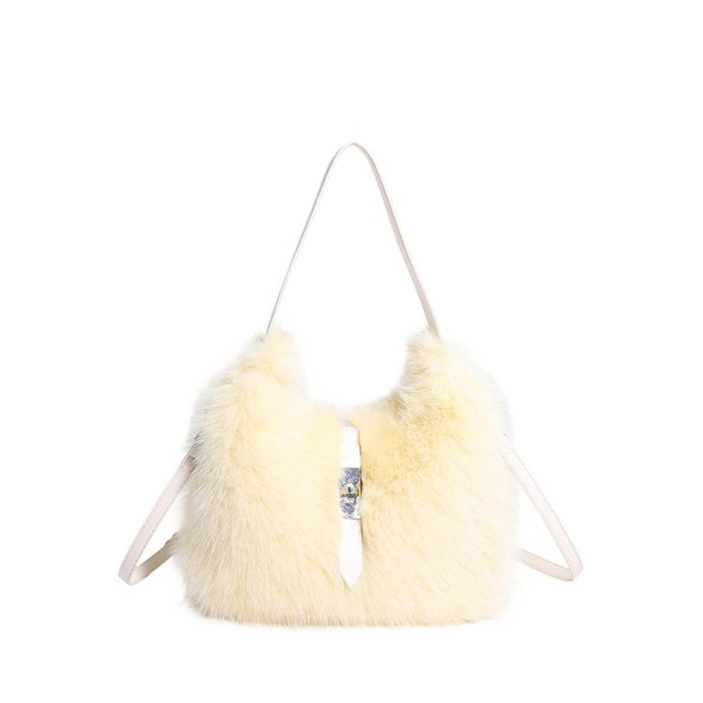 Shoulder Bag Women Plush Daily Commute