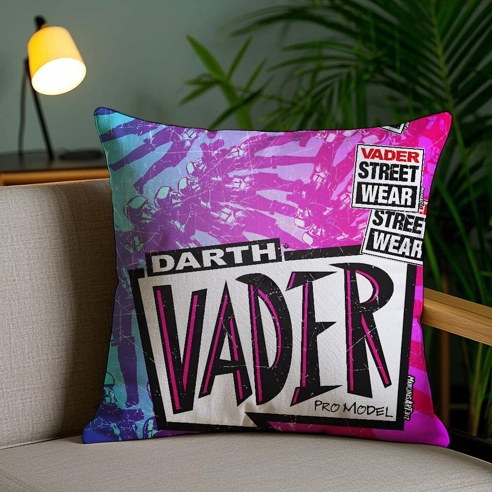 V-Vision S-Street W-WearS Pillow Case Office Sofa Dorm Chair Back Short Plush Double-sided Printing Home  Cushion Cover